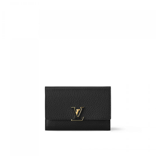 M62157 Capucines Compact Wallet Black Pink