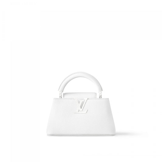 M23956 Capucines East-West Mini Optic White