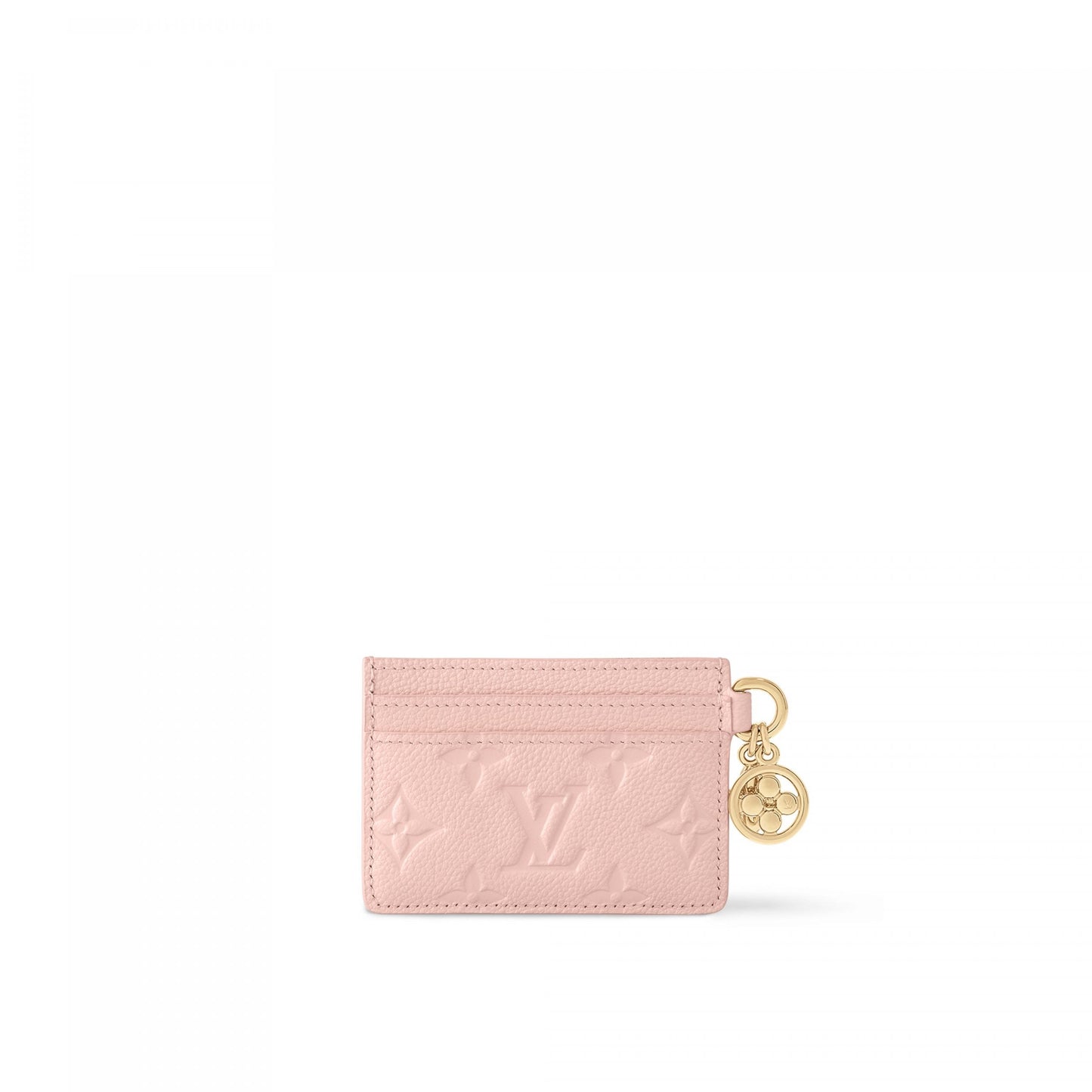 M83562 LV Charms Card Holder Opale Pink