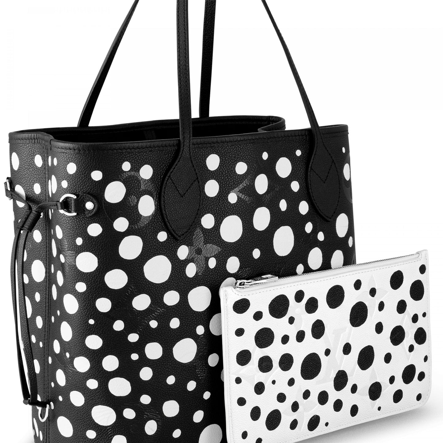 x YK Neverfull MM M46390 Black white