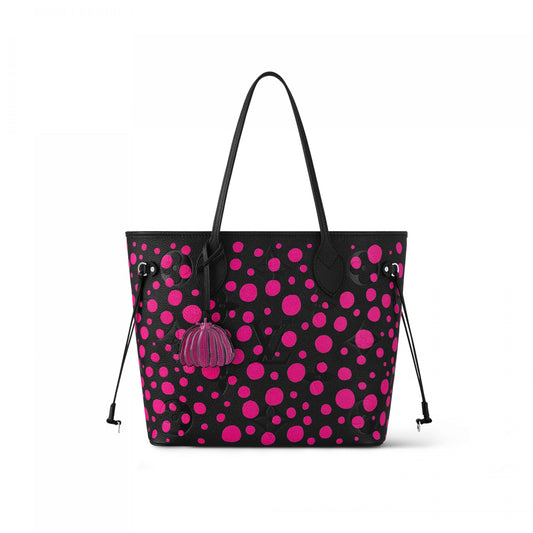 x YK Neverfull MM M46419 Noir Fuchsia