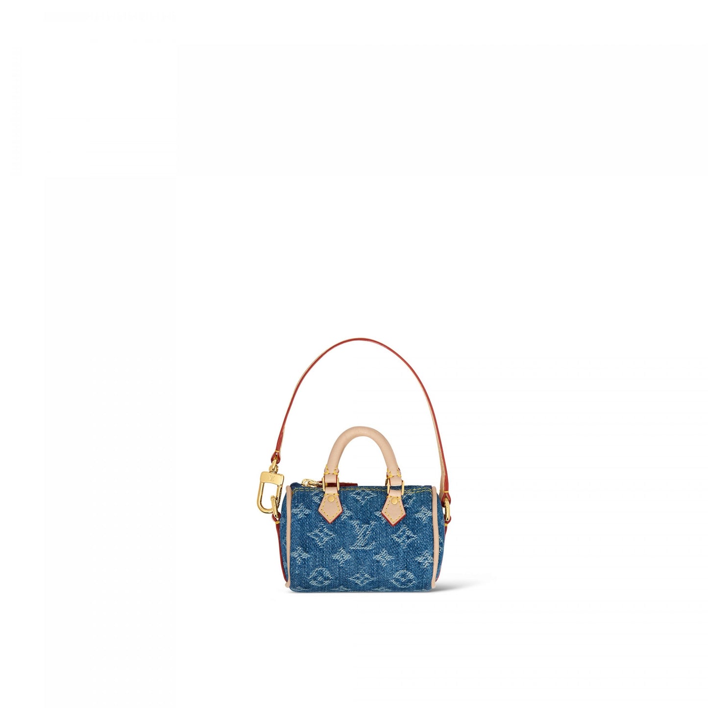 M01701 Micro Speedy Bag Charm Denim Blue