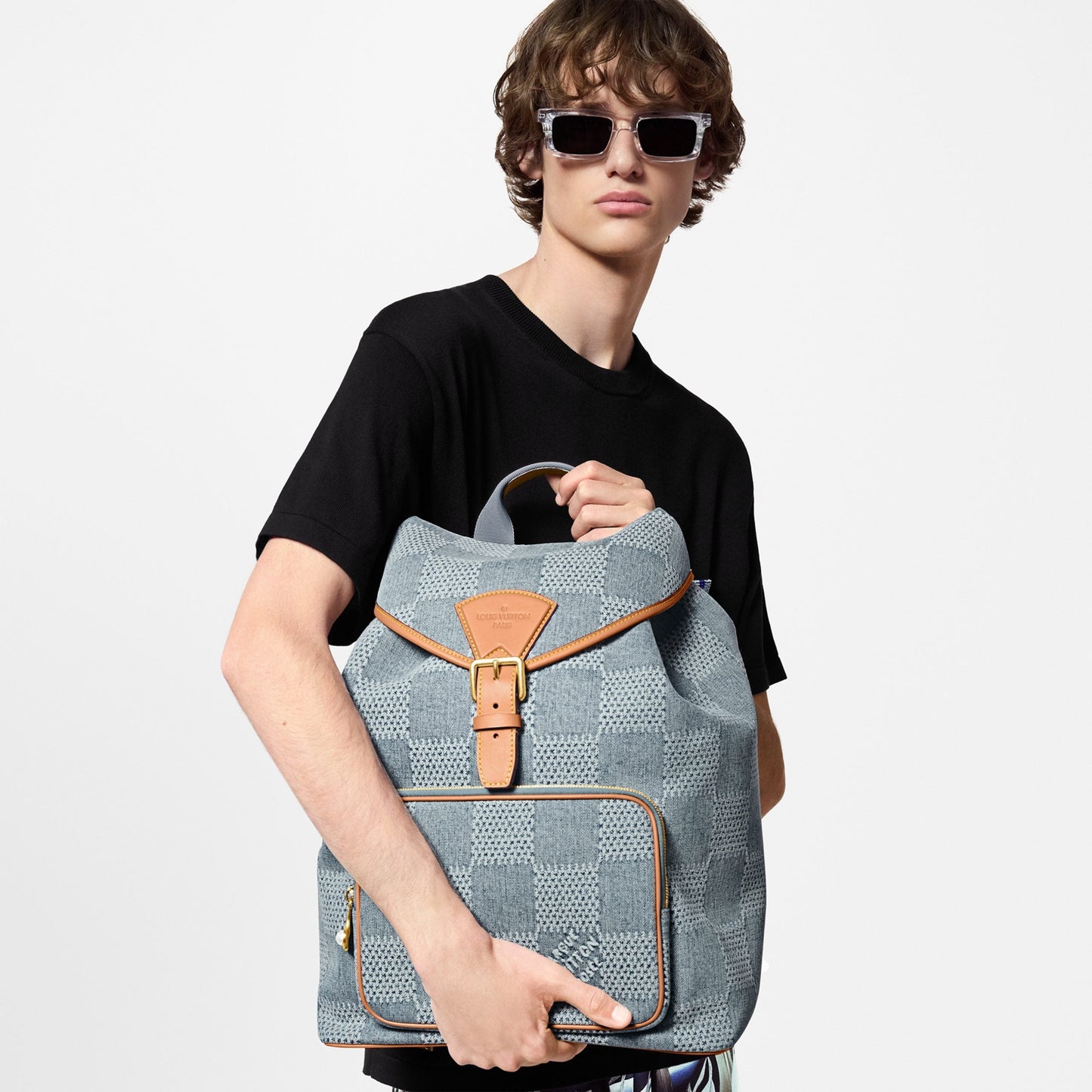 N40708 Montsouris Backpack Damier Blue