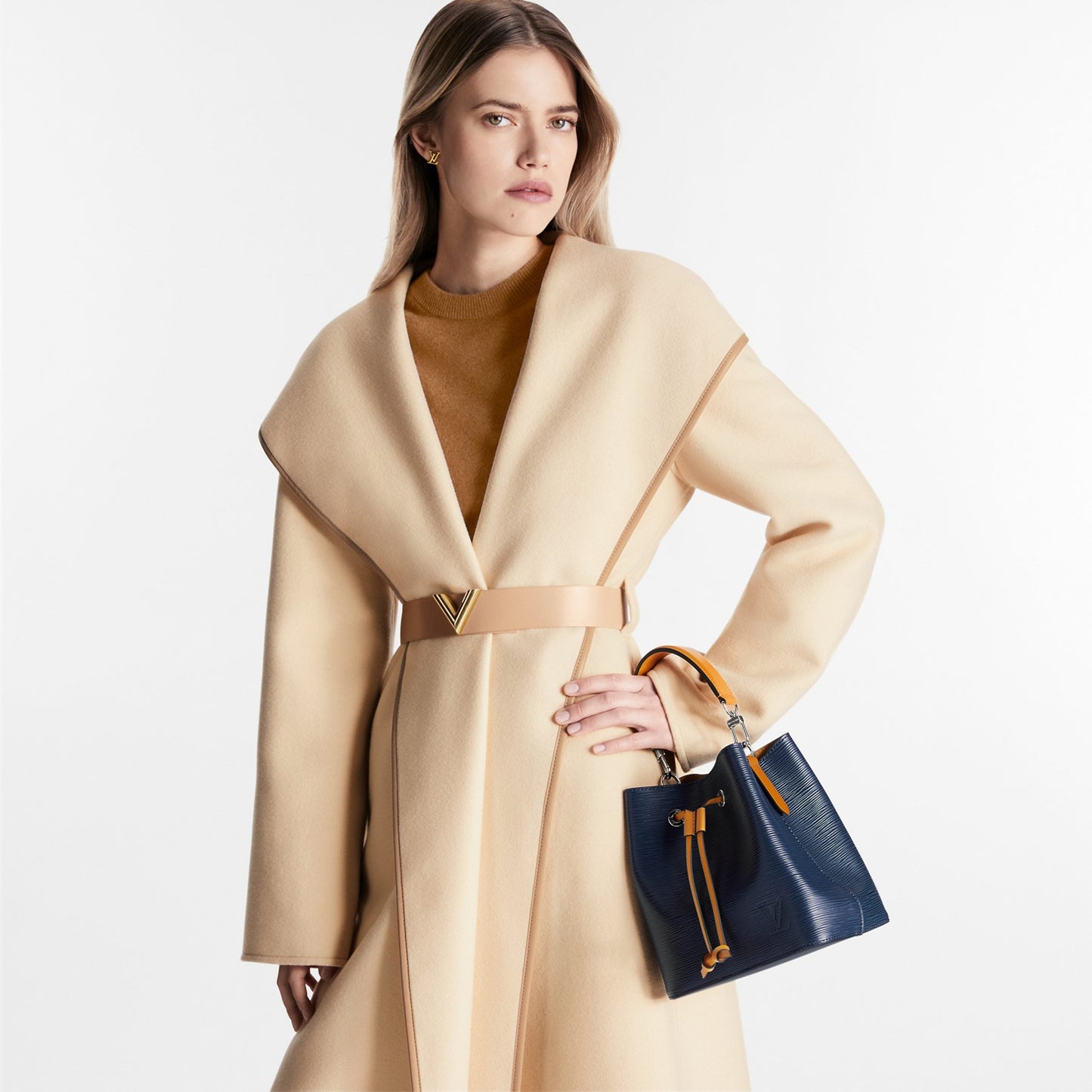 M53610 Epi Leather Indigo Safran Néonoé BB