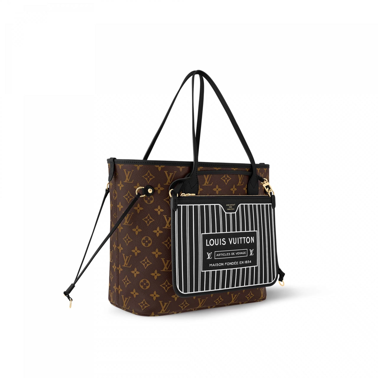 M11946 Neverfull Inside Out MM Black