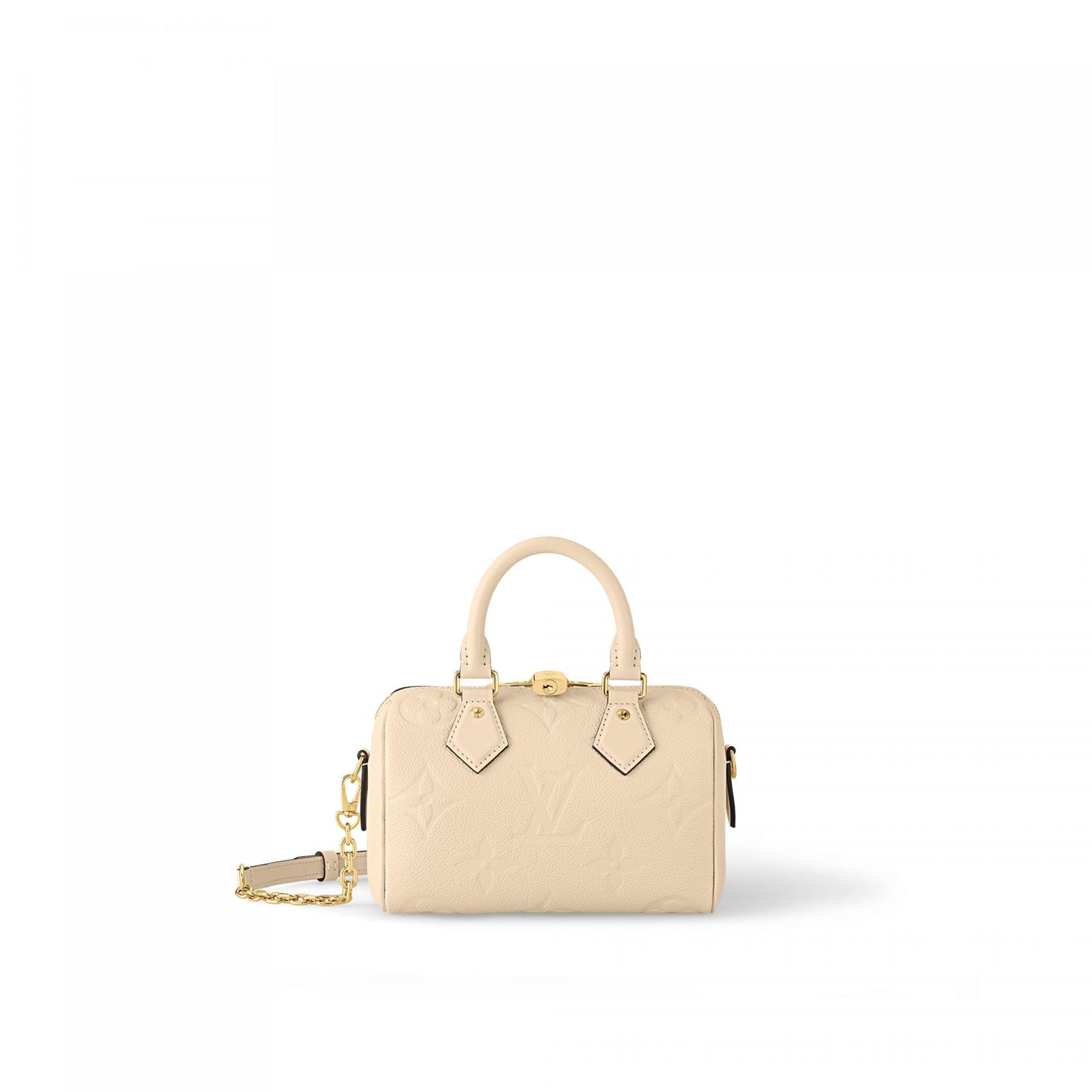 M58954 Speedy Bandoulière 20 Monogram Empreinte Leather Crème Beige