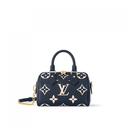 M47048 Speedy Bandoulière 20 Navy Blue/Cream